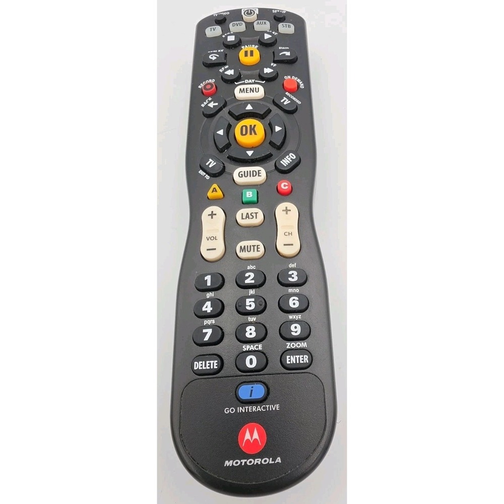 Motorola URC-62440BA0-002-R Factory Original Set Top Box Remote Control URC62440